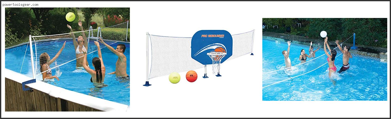 above ground pool volleyball net